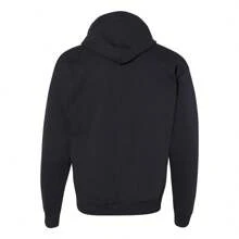 Hanes Ecosmart Full-Zip Hooded Sweatshirt - (SA410) - 黑色 - 查看 2