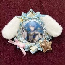 Originale e carino portabadge a forma di cane - adatto per badge da 58-65mm, ideale per tornare a scuola