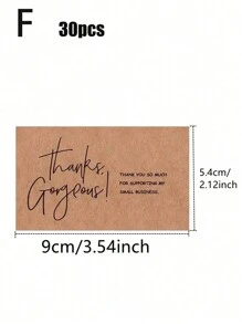 10/30/50pcs Thank You Cards, Small Business Fans Various Styles Thank You Cards, Shopping Kraft Thank You Greeting Cards Suitable For Christmas, Wedding/Bridal Shower, Holiday Party And Other Decorations Retail Store Owner Merchandise Customer Cards 2.1x3.5 Inch,Christmas