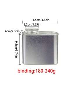 1pc Coffee Container With One-Way Valve, Tin Square Airtight Metal Canister For Nuts, Tea, Food Storage - Multicolor - View 6