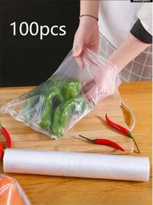 1 卷保鲜膜，一次性食品保鲜膜，冰箱食品防臭保鲜膜，食品保鲜膜，防尘剩菜盖，塑料薄膜，适用于圣诞节、情人节派对、活动、户外、露营