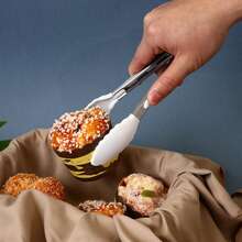 A Set Of Four High-Temperature Resistant Silicone Kitchenware, Silicone Scraper, Heat-Resistant Clip, Oil Brush, Egg Beater, Non Stick Kitchenware, DIY Baking Cake Tools, Kitchenware Set, Mini Four Piece Set - White - View 6