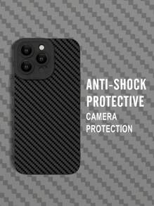 1 buah Casing Ponsel Silikon Lembut Matte Hitam dengan Pola Papan Catur Sederhana 2D Populer, Kompatibel dengan Apple, - Hadiah yang Bagus untuk Teman, Keluarga, Pasangan, Tahan Air, Tahan Guncangan, Anti Jatuh, dan Tahan Gores - Hitam - View 5