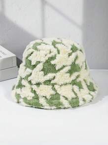 1 件新款秋冬毛绒时尚保暖渔夫帽，女士百搭配饰 - A - 查看 16