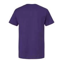 JERZEES Premium Blend Ringspun Crewneck T-Shirt - 50% Cotton/50% Polyester - (SA7219) - Purple - View 2