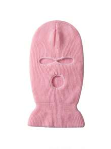 1 chiếc mũ len dệt kim dày 3 lỗ màu kẹo phong cách Y2K dành cho cả nam và nữ, thích hợp cho các bữa tiệc phong cách đường phố, mũ ấm áp ngoài trời mùa thu đông - Nhiều màu - Xem 6