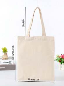 Borsa a tracolla in tela personalizzata con stampa grafica, borsa riutilizzabile alla moda unisex per la scuola