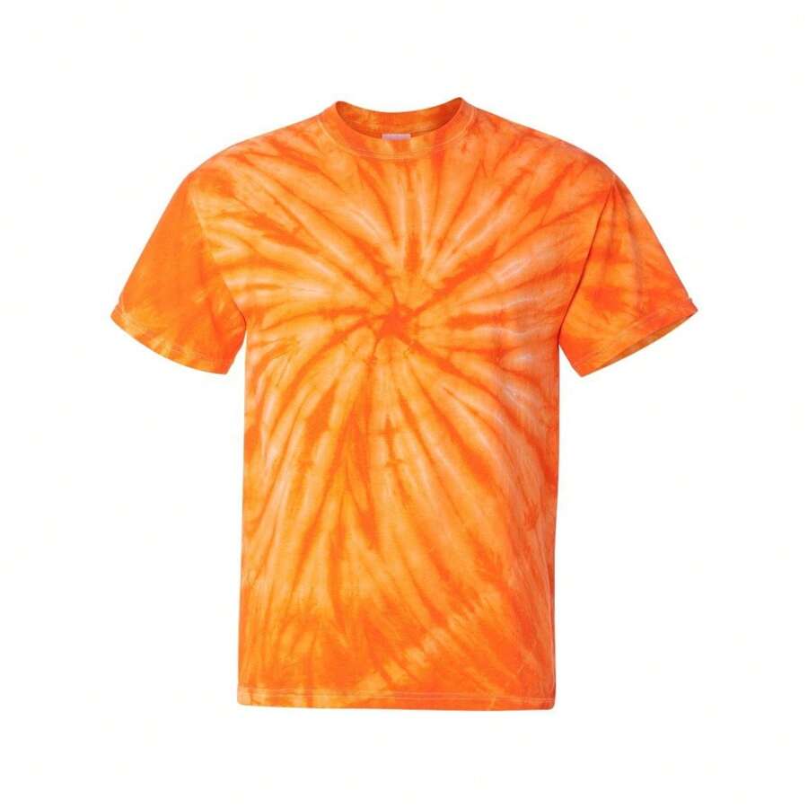 Dyenomite Cyclone Pinwheel Tie-Dyed T-Shirt - 100% Cotton - (SA2262) - Apricot - View 1