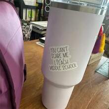 1PC,3 Inch Removable Waterproof PVC Durable Material Stickers, Funny "You Don't Scare Me" Teacher Stickers - Perfect Gift For Educators, Teacher Classroom Daily Office Supplies Stickers - Multicolor - View 3