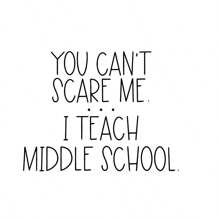 1PC,3 Inch Removable Waterproof PVC Durable Material Stickers, Funny "You Don't Scare Me" Teacher Stickers - Perfect Gift For Educators, Teacher Classroom Daily Office Supplies Stickers - Multicolor - View 5