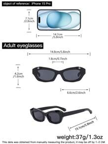 1 件女士亚克力休闲波西米亚猫眼时尚眼镜适合日常阅读和工作通勤使用