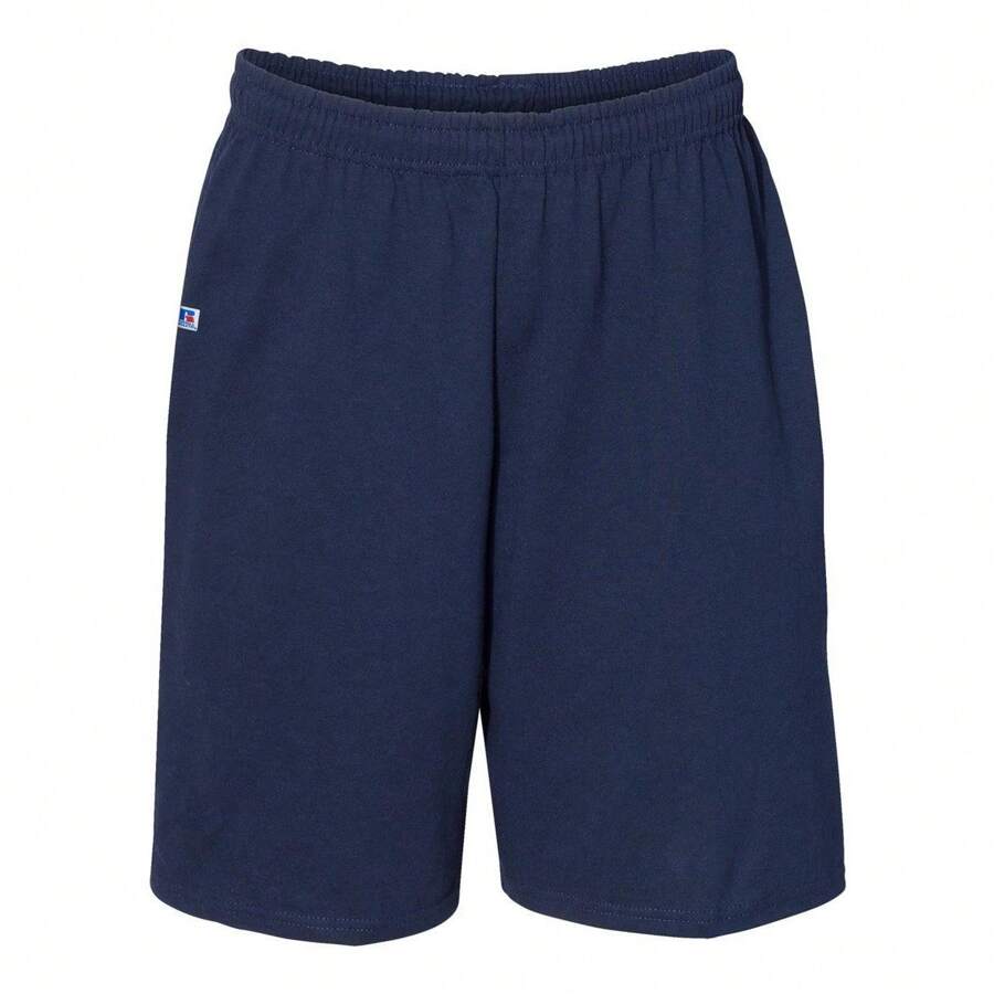 Russell Athletic Essential Jersey Cotton Shorts With Pockets - (SA7196) - 藏蓝色 - 查看 1