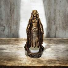 MOON GODDESS MORGANA CANDLE CANDLE In Golden Resin - 金色 - 查看 1