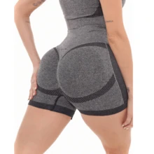 Kit 3 Shorts Women's Shorts Leg Lift Butt High Waist Gym Bermuda Shorts - 彩色 - 查看 4