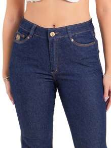 Women's Country Jeans - Dark Wash - View 1