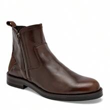 Botín De Vestir En Piel Cierre Lateral para Hombre 108378 color Cafe - Café - Ver 1