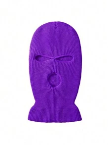 1 chiếc mũ len dệt kim dày 3 lỗ màu kẹo phong cách Y2K dành cho cả nam và nữ, thích hợp cho các bữa tiệc phong cách đường phố, mũ ấm áp ngoài trời mùa thu đông - Nhiều màu - Xem 14