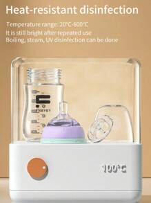 1入高硼矽玻璃嬰兒奶瓶,適合新生兒餵養,容量240ml - 紫色 - 查看 4