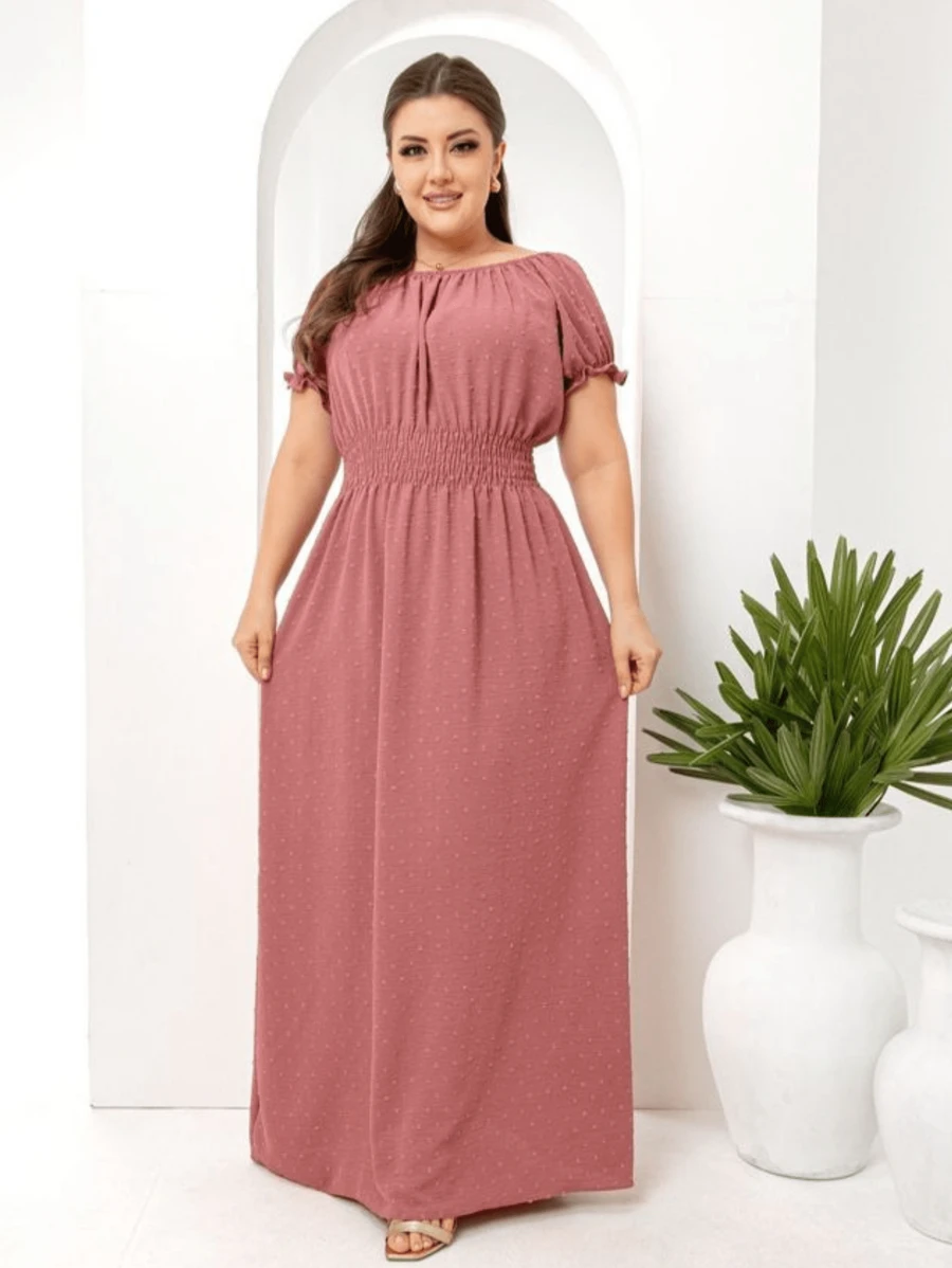 Women's Long Dress Plus Size GG  Elegant Loose Summer Straps