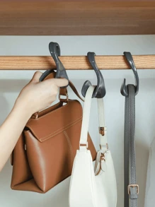 6/3/1pc Handbag Hooks, Closet Organizer Hangers, Storage Rack For Handbags, Backpacks, Hats And Scarves Bedroom, Organizer, Home Storage, For White T-Shirt Women, Black Pants Women, Ladies Winter Clothes, Dress, Winter Clothes For Ladies, Elegant Woman Dresses, White Shirt For Ladies, Long Sleeve, White Jumpsuit For Women, Spring Dresses For Women, Spring Outfits For Women, Spring, Spring Clothes, Minimalist, Summer Tops Storage
