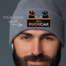 1pc Business Logo Beanie, Printed Business Logo Ski Cuffed Cap, Custom Beanie Hood, Marketing Hats, Business Logo Gifts, Cuffed Beanie, Boggin