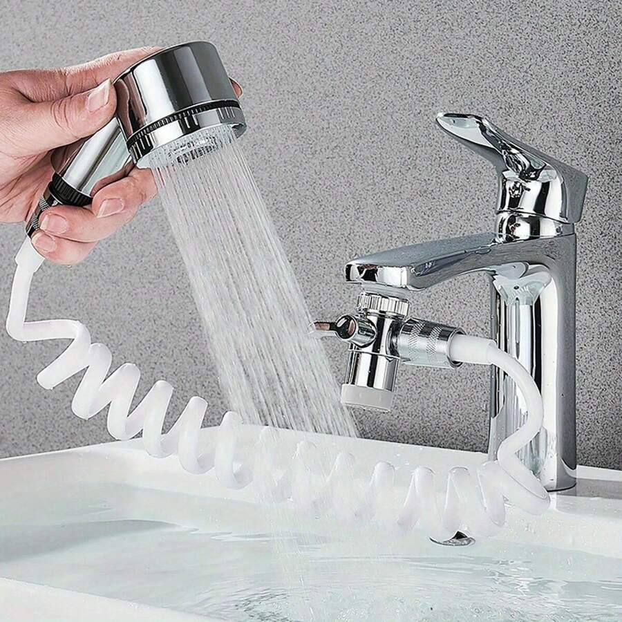 Home Bathroom Sink Faucet Sprayer Water Tap Extension Nozzle Adjustable