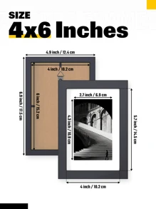 XXBANZHUAN 黑色 12x16 英寸经典风格相框，相框，非常适合客厅、卧室、书桌、架子或墙壁展示，增添温暖和个性化装饰。生日、结婚纪念日、节日礼物。4x6/5x7/8x10/8x8/12x12/11x14/12x16 英寸相框系列，适用于星星/月亮 - 彩色 - 查看 10