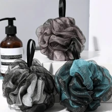 Shower Bath Sponge Large Soft Shower Loofah Body Exfoliating For Men And Women Showering - Black - View 5