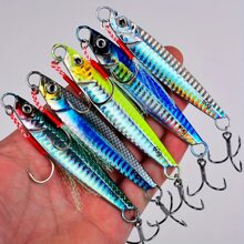 1 Stück Metall-Jig Köder 17g 21g 24g 30g 40g 60g künstlicher Hartköder Sinkende Weitwurffischen Jiggen Köder Löffel Spinner für Angeln