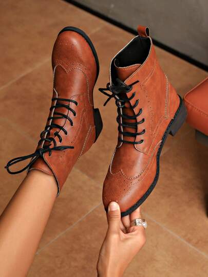 بوت كاحل نسائية موضة الخريف/الشتاء، طراز قديم مطبوع بزهور ولوحات ملونة، مريحة للارتداء، مثالية لحفلات العطلات، ضرورية لعيد الميلاد والمناسبات الاحتفالية