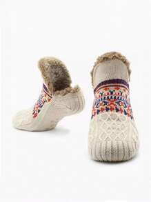 1 Pair Of Men's And Women's Floor Socks Home Warm Snow Socks Sleep Carpet Socks Sandals Socks Men's Non-Slip