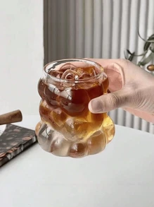 1 chiếc, Cốc cà phê, Hình quả nho, Tay cầm, Phong cách cá nhân, Cốc borosilicate chịu nhiệt cao, Dùng cho Latte, Sữa, Nước ép và các loại đồ uống khác - Màu trong suốt - Xem 7