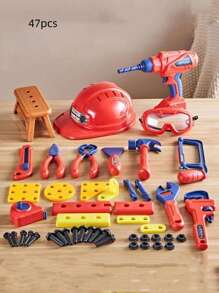 Children's Toolbox Toy Set, Boys' Simulation Repair Exercise, Exercise Children's Hands-On Ability Multiple Engineering Toy Assemblies Suitable For Bedrooms, Living Rooms, And Parent-Child Interactions