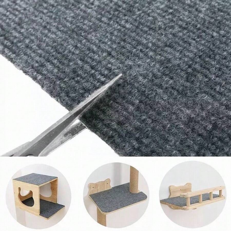 Cat Scratching Mat SelfAdhesive Trimmable Carpet Cat Scratching Post