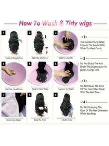 鲍勃假发 13x4 蕾丝前假发 人发预拔直发鲍勃假发 女士 180% 密度人发假发 自然黑色 - 自然色&黑色系 - 查看 10