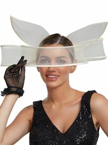 1 pieza Elegante Fascinador de Mujer Clip para el Cabello Velo de Malla Exagerado para Boda Accesorios para el Cabello de Vuelta a la Escuela para Niñas Sombreros Fascinadores Accesorios para Fiesta de Té de Damas Sombrero Derbys Sombrero Mini Sombrero Pequeño Mini Sombrero de Copa Mini Gorra, Artículos Escolares, Regalos