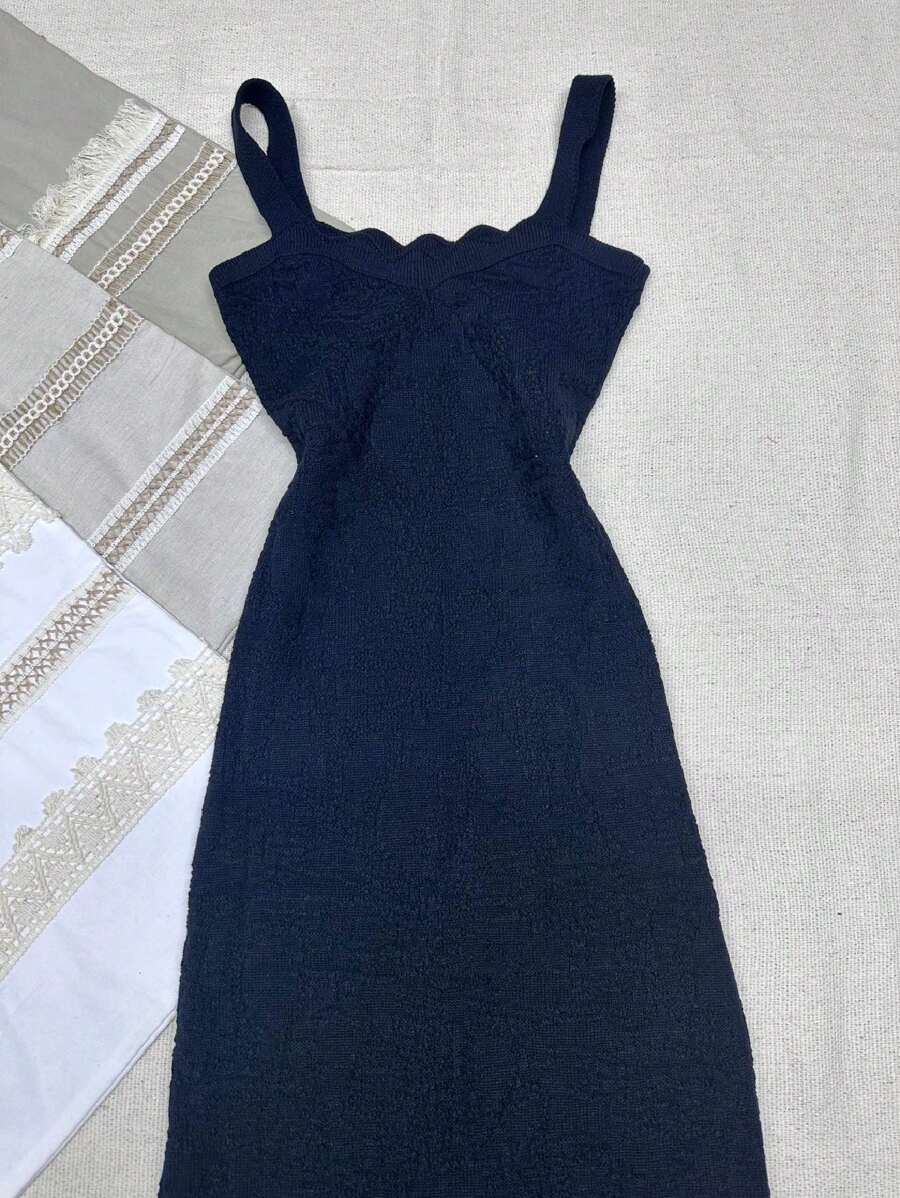 Long Modal Dress - màu đen - Xem 1