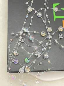 1 pieza Guirnalda de perlas falsas de 150 cm, decoración DIY para ramos de flores, centro de mesa para bodas, decoración del hogar, decoración de habitaciones, decoración de paredes, regalos de cumpleaños, graduación, decoraciones navideñas