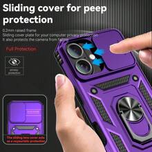 360 Rotating Kickstand Shockproof Phone Case Compatible With Iphone 16 Pro Max, Redmi Note 11/12/13 Pro+, Pixel 9 Pro, IPhone 11/12/13/14/15 Pro Max, Samsung A14/A24/34/35/54/55 S23/24 S22 Ultra, OPPO, VIVO,