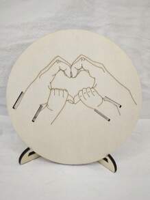 1 件新生儿医院腕带木制工艺纪念礼物，育儿室装饰婴儿淋浴家庭装饰礼物婴儿淋浴复活节礼物适合女孩/男孩 - 彩色 - 查看 13