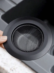 Stainless Steel Black Kitchen Sink Strainer, Stainless Steel Bathroom Shower Drain Colander, Sink Strainer, Filter Basket, Drain Cover - Fits Various Sink And Tub Openings, Anti-Clogging And Odor-Resistant