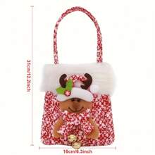 Trang trí Giáng sinh 1 túi quà Giáng sinh, túi quà đêm Giáng sinh, túi kẹo, túi táo Giáng sinh, túi tote đóng gói, trang trí Giáng sinh (4 kiểu được chọn ngẫu nhiên) - Nhiều màu - Xem 6