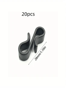 10~20pcs Mini S-Hooks - Plastic Gutter Clips For String Lights, Party Decorations And DIY Projects - Multicolor - View 13
