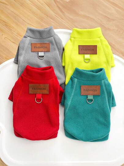 Abiti per animali domestici cani/gatti, felpa con cappuccio per autunno/inverno, con guinzaglio incluso