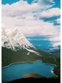 1pc Đẹp Rừng Xanh Đậm Sương Mù Núi Phong Cảnh Phong Cảnh Thiên Nhiên Poster Tranh Canvas Nghệ Thuật Treo Tường Hình Ảnh Trang Trí Phòng Nhà Không Có Khung - Nhiều màu - Xem 30