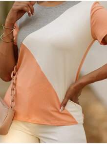 BLUSA RECORTE EM MALHA - Rosa Bebê - Visão 2