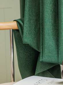 1 pieza Cortina opaca y térmica de franela italiana/holandesa de color azul real, cortina de tela de terciopelo francés, cortina insonorizada para dormitorio y estudio, cortina de textura retro de otoño, adecuada para la decoración navideña de la sala de estar, dormitorio y oficina - Turquesa - Ver 9