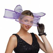 1 pieza Elegante Fascinador de Mujer Clip para el Cabello Velo de Malla Exagerado para Boda Accesorios para el Cabello de Vuelta a la Escuela para Niñas Sombreros Fascinadores Accesorios para Fiesta de Té de Damas Sombrero Derbys Sombrero Mini Sombrero Pequeño Mini Sombrero de Copa Mini Gorra, Artículos Escolares, Regalos