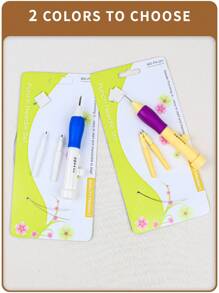 Bộ 1/2/4 kim thêu, 3 kích cỡ kim có thể thay thế, chiều dài có thể điều chỉnh - Nhiều màu - Xem 8