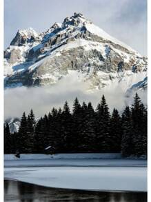 1pc Đẹp Rừng Xanh Đậm Sương Mù Núi Phong Cảnh Phong Cảnh Thiên Nhiên Poster Tranh Canvas Nghệ Thuật Treo Tường Hình Ảnh Trang Trí Phòng Nhà Không Có Khung - Nhiều màu - Xem 72